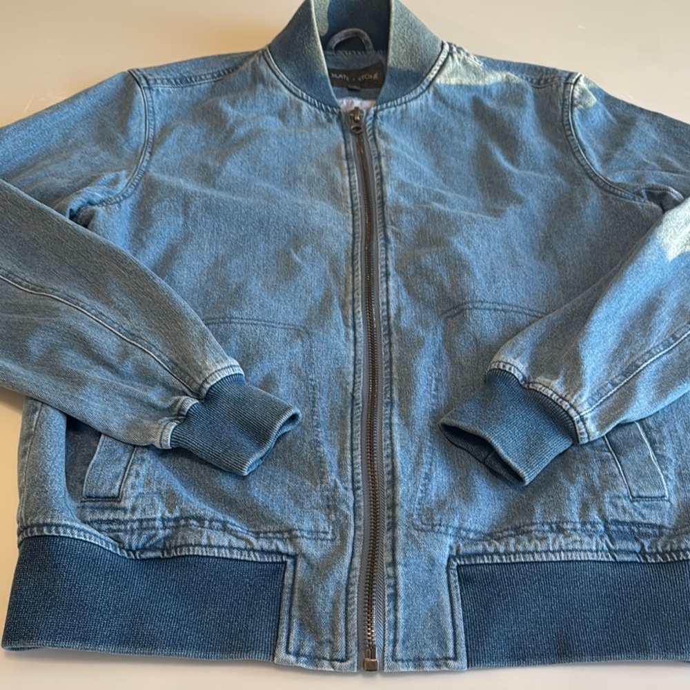 Slate and Stone  100 % cotton Blue Denim Jacket